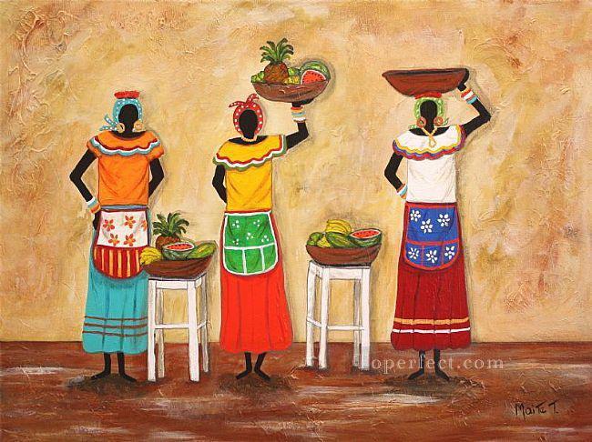 Mujeres Cartageneras Afriqueine Peintures à l'huile